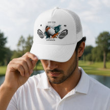 Personalized Golf Club Name Custom Trucker Hat 