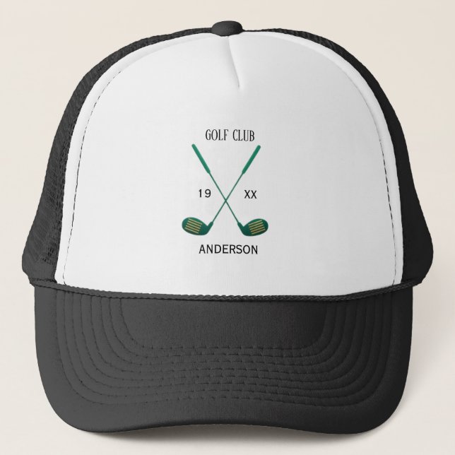 Personalized Golf Club Name Custom Trucker Hat  (Front)