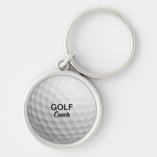 Personalized Golf Coach Keychain (Front)