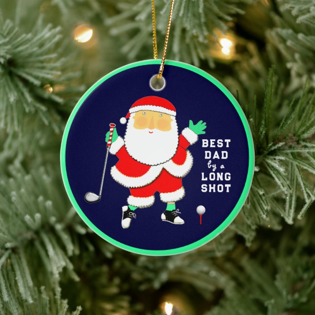 Personalized Golf Collectable Ceramic Ornament (Tree)