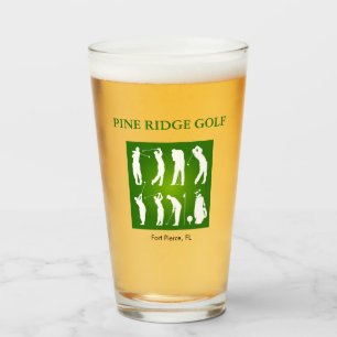 Personalized Golf Course Glass Tumbler