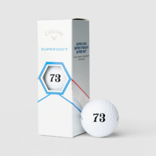 Personalized Golf - Custom Number Lucky Callaway  Balls