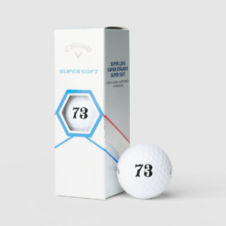 Personalized Golf - Custom Number Lucky Callaway Balls