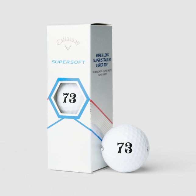 Personalized Golf - Custom Number Lucky Callaway  Golf Balls (Packaging)