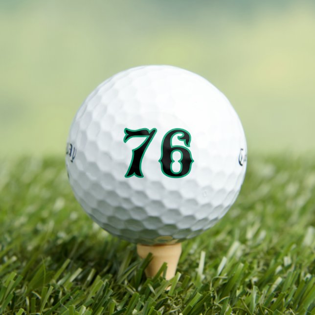 Personalized Golf - Custom Number Lucky Name Brand Balls (Insitu Tee)