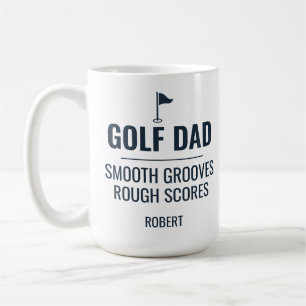Personalized Golf Dad and Yacht Rock Gift for Men Coffee Mug