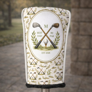 Personalized Golf Dad Best By Par Monogram Head Cover