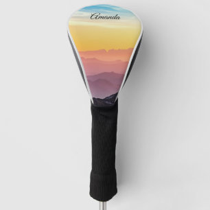Personalized Golf Driver Cover   Rainbow Sky