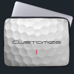 Personalized Golf Gift with Custom Name & Number Laptop Sleeve<br><div class="desc">Searching for the ultimate golfer's gift? FORE! Discover the perfect personalized gift for the dedicated golfer in your life—or a well-deserved treat for yourself. Whether you are celebrating a milestone or heading to the clubhouse, this is the quintessential golf lover gift for any occasion. This unique product features a sleek,...</div>