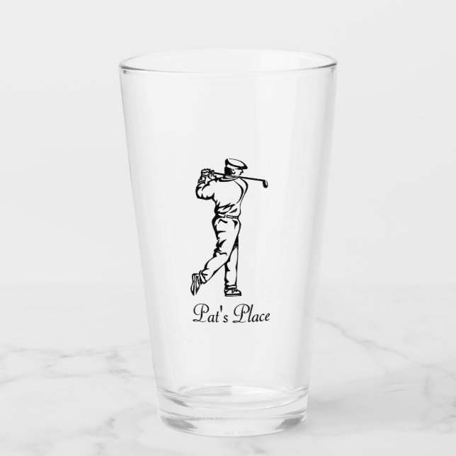 Personalized Golf Glass (Front)