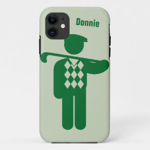 Personalized Golf Golfer Green iPhone 5 Case