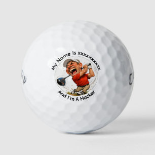 Personalized Golf Hacker Callaway Golf Balls