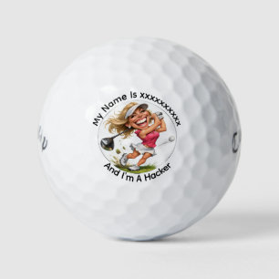Personalized Golf Hacker Callaway Golf Balls