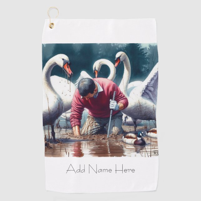 Personalized Golf Hazards Golf Towel (Front)