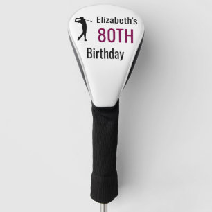 Personalized Golf  Head , 80th Birthday Golf Balls Cover
