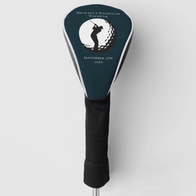 Personalized Golf Head Cover | Bachelor Golf Party (Front)