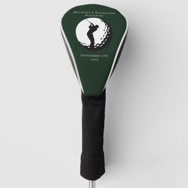 Personalized Golf Head Cover | Bachelor Golf Party (Front)