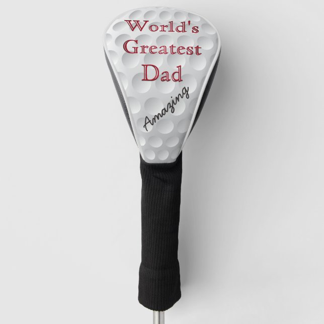 Personalized Golf Head Covers World's Greatest Dad (Front)