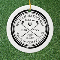 Personalized Golf Hole in One Photo Keepsake