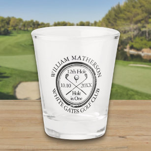 Personalized Golf Hole in One Shot Glass