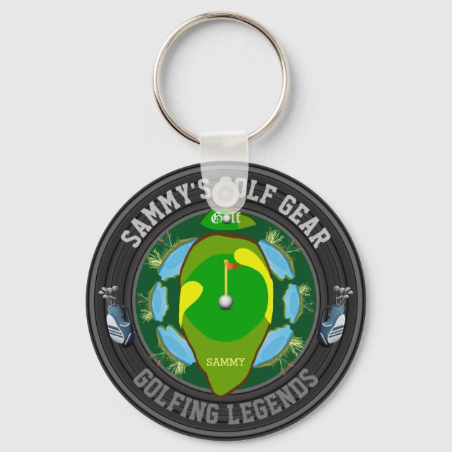 Personalized Golf Keychain (Front)