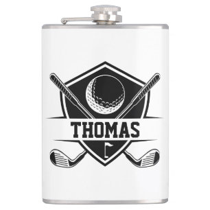 Personalized Golf Lover Hip Flask