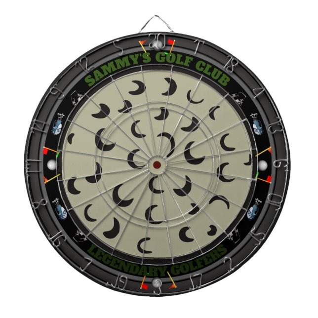 Personalized Golf Multi-Target Dartboard (Front)
