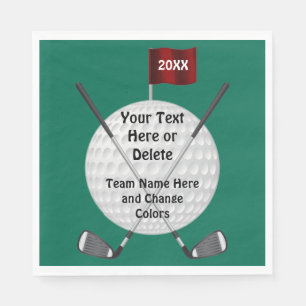 Personalized Golf Party Supplies, Golf Napkins
