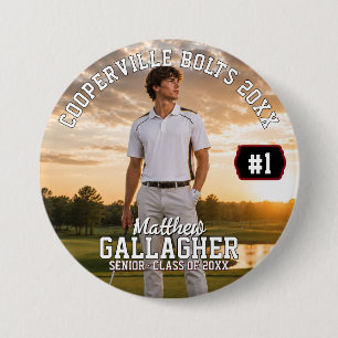 Personalized Golf Photo Button