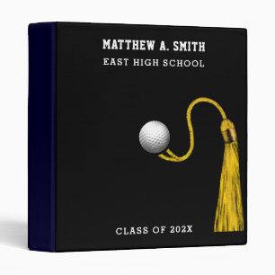 Personalized Golf Senior Scrapbook 3 Ring Binder