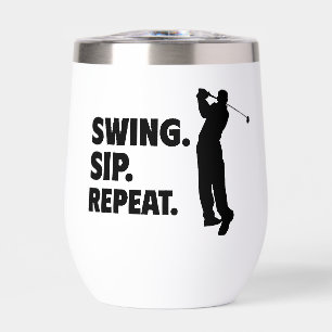 Personalized Golf Swing Sip Repeat