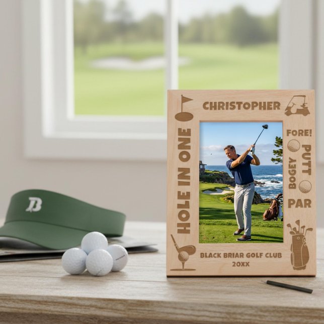 Personalized Golf Terms and Icons Etched Frames (Creator Uploaded)