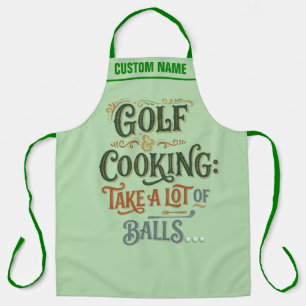Personalized Golf Themed Apron - Cooking BBQ Gift