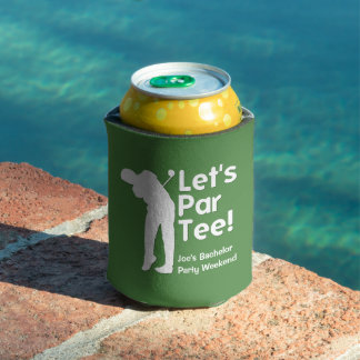 Personalized Golf Themed Can Cooler