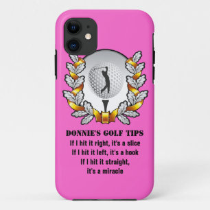 Personalized Golf Tip Golfer iPhone 5 Case