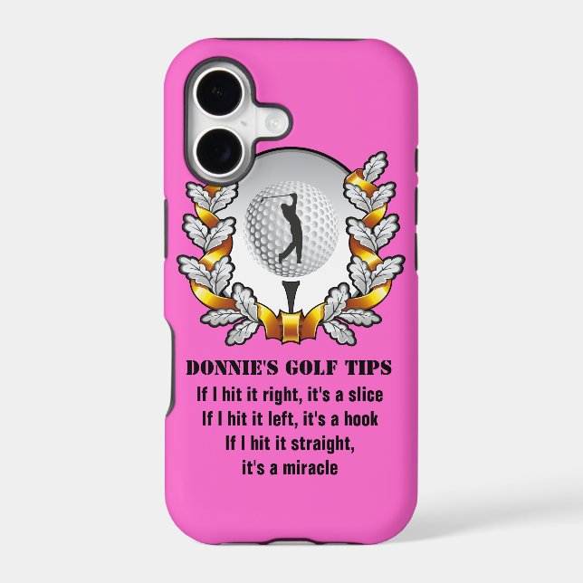Personalized Golf Tip Golfer iPhone 5 Case (Back)