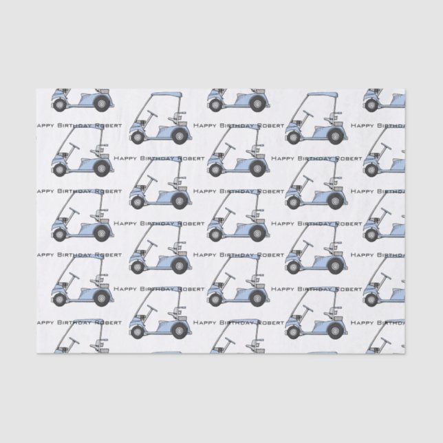 Personalized Golf Tissue Paper Sheets (Front)