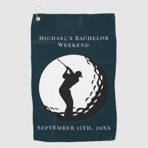 Personalized Golf Towel Bachelor Golf Weekend