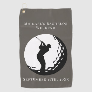 Personalized Golf Towel Bachelor Golf Weekend
