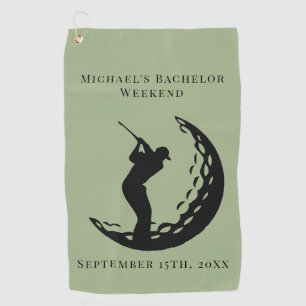 Personalized Golf Towel   Bachelor Golf Weekend