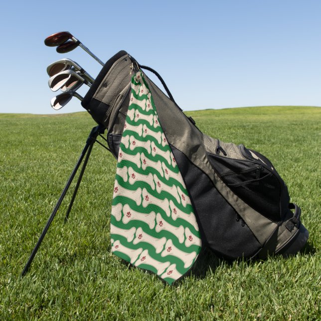 Personalized Golf Towel – Custom Golf Gift for Gol (Green)