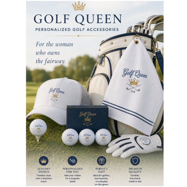 Personalized Golf Trucker Hat For Her  (Luxury personalized golf accessories for stylish women who love elegant gifting and golf days.)
