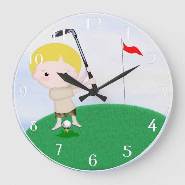 Personalized Golf Wall Clock (Front)