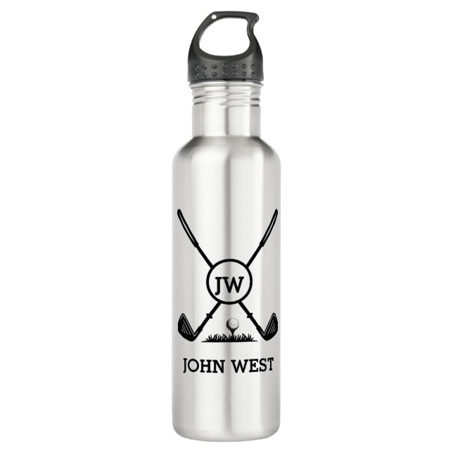 Personalized Golf Water Bottle  (Front)