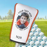 Personalized Golfer Custom Photo Putter Monogram Golf Head Cover<br><div class="desc">Create Your Own Custom Golf Head Cover! perfect for dads or grandpa for fathers day. Corporate events and golf club swag.  COPYRIGHT © 2020 Judy Burrows,  Black Dog Art - All Rights Reserved. Personalized Golfer Custom Photo Putter Monogram Golf Head Cover</div>
