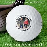 Personalized Golfer Modern Cute Custom Photo  Golf Balls<br><div class="desc">Introducing our modern and stylish golf balls that you can personalize to your liking! These golf balls make for the perfect golfer gifts, whether it's for your dad, grandpa, mom, or even from your furry friend, with the option to add a picture of your pet or dog. Our create your...</div>