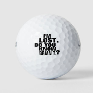 Personalized Golfer Name Funny Lost Golf Balls