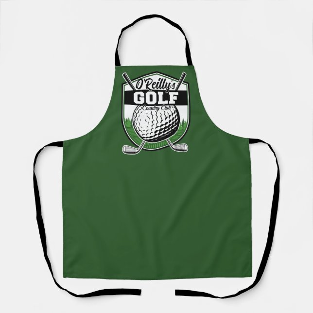Personalized Golfer Player Pro Golf Country Club Apron (Front)