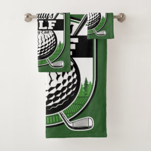 Personalized Golfer Player Pro Golf Country Club Bath Towel Set