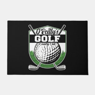 Personalized Golfer Player Pro Golf Country Club Doormat